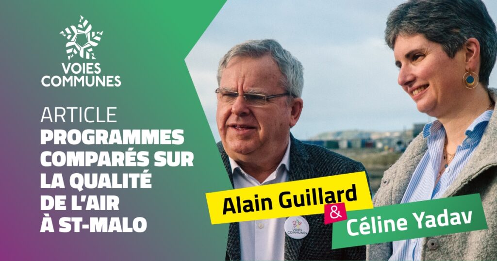 bannière Céline Yadav Alain Guillard qualité de l'air à St-Malo