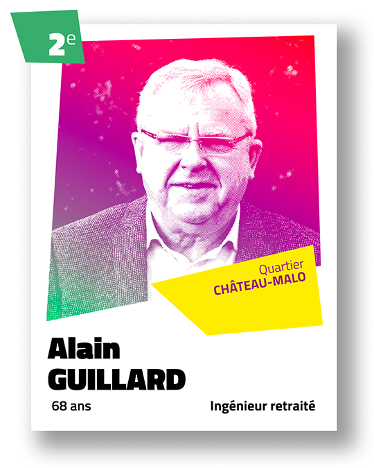 Portrait d'Alain Guillard, 2e de la liste et binôme tête de liste de Voies Communes avec Céline Yadav