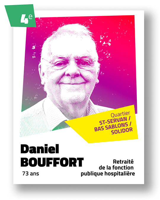 Portrait de Daniel Bouffort, 4ème sur la liste du binôme Céline Yadav et Alain Guillard pour Voies Communes