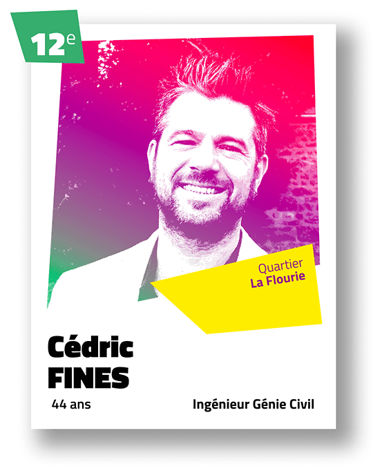 Portrait de Cédric Fines, 12ème sur la liste du binôme Céline Yadav et Alain Guillard pour Voies Communes