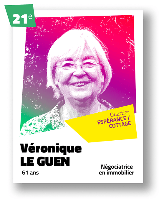 Portrait de Véronique Le Guen, 21ème sur la liste du binôme Céline Yadav et Alain Guillard pour Voies Communes