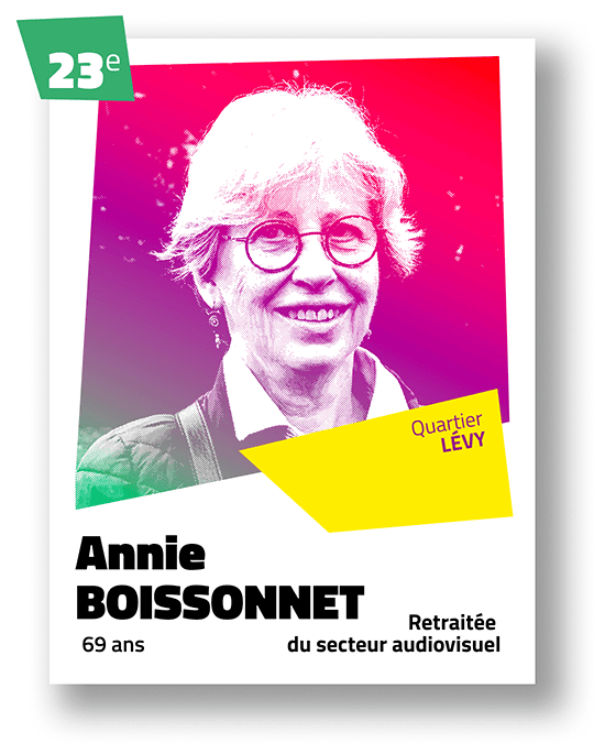 Portrait de Annie Boissonnet, 23ème sur la liste du binôme Céline Yadav et Alain Guillard pour Voies Communes