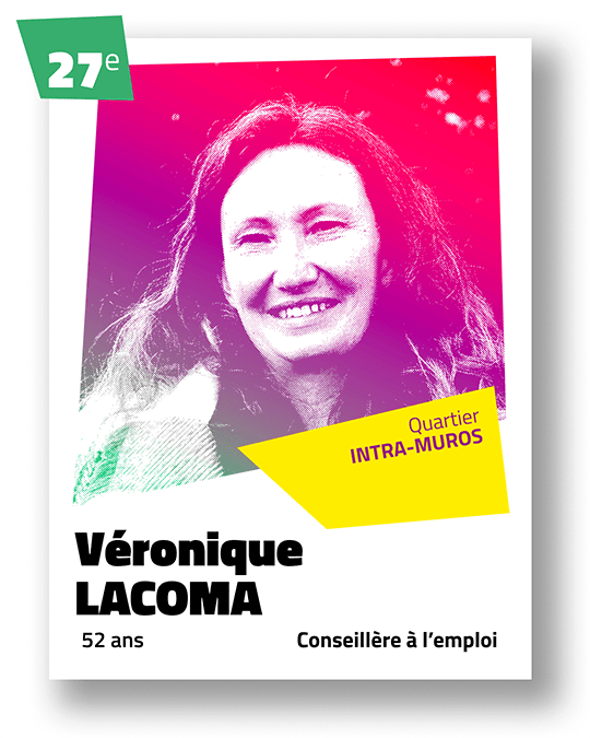 Portrait de Véronique Lacoma, 27ème sur la liste du binôme Céline Yadav et Alain Guillard pour Voies Communes