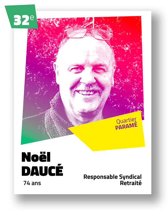 Portrait de Noël Daucé, 32ème sur la liste du binôme Céline Yadav et Alain Guillard pour Voies Communes