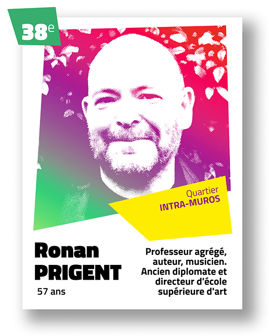 Portrait de Ronan Prigent, 38ème sur la liste du binôme Céline Yadav et Alain Guillard pour Voies Communes