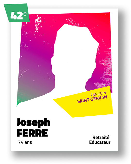 Portrait de Joseph Ferre, 42ème sur la liste du binôme Céline Yadav et Alain Guillard pour Voies Communes